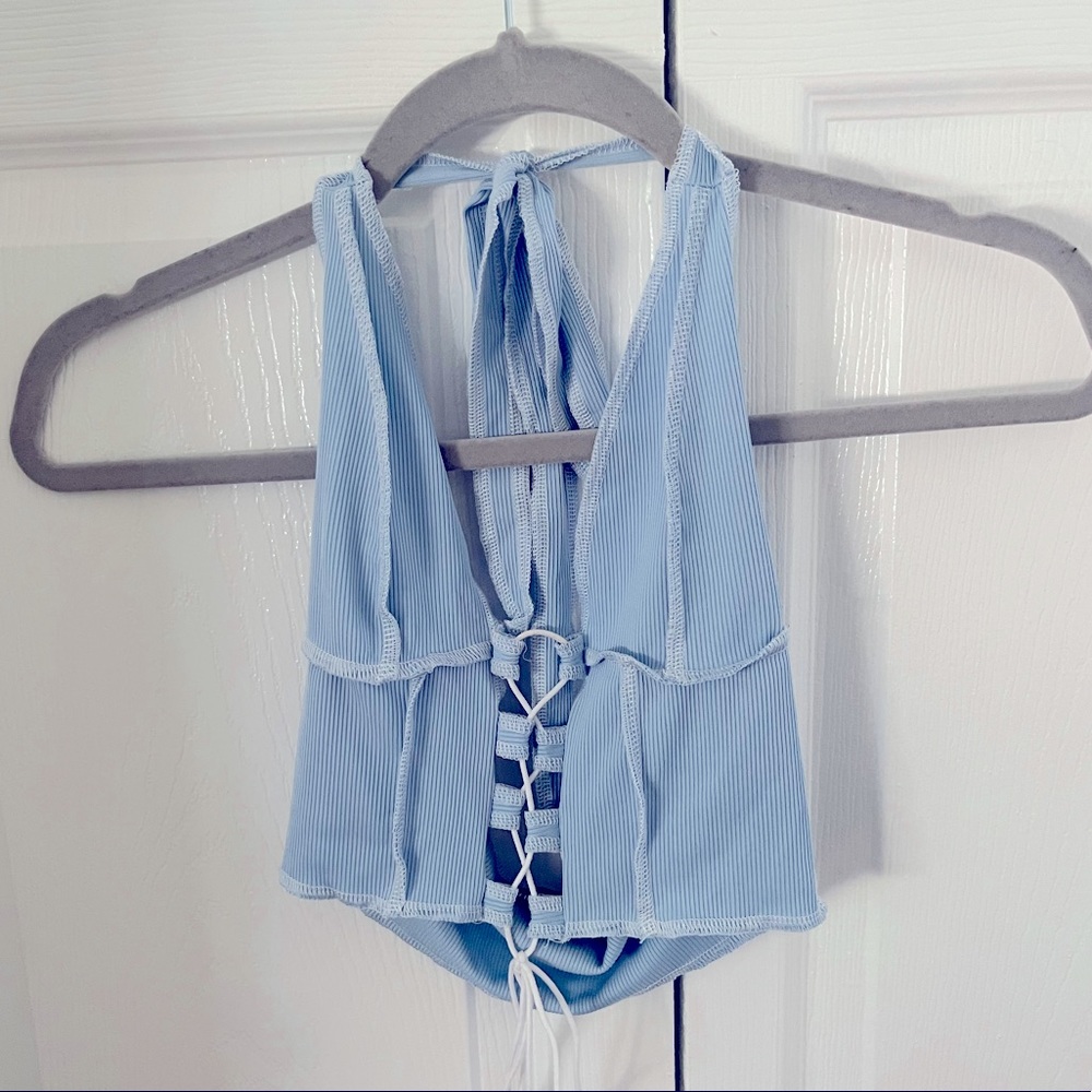 Shein Cross Halter Top
